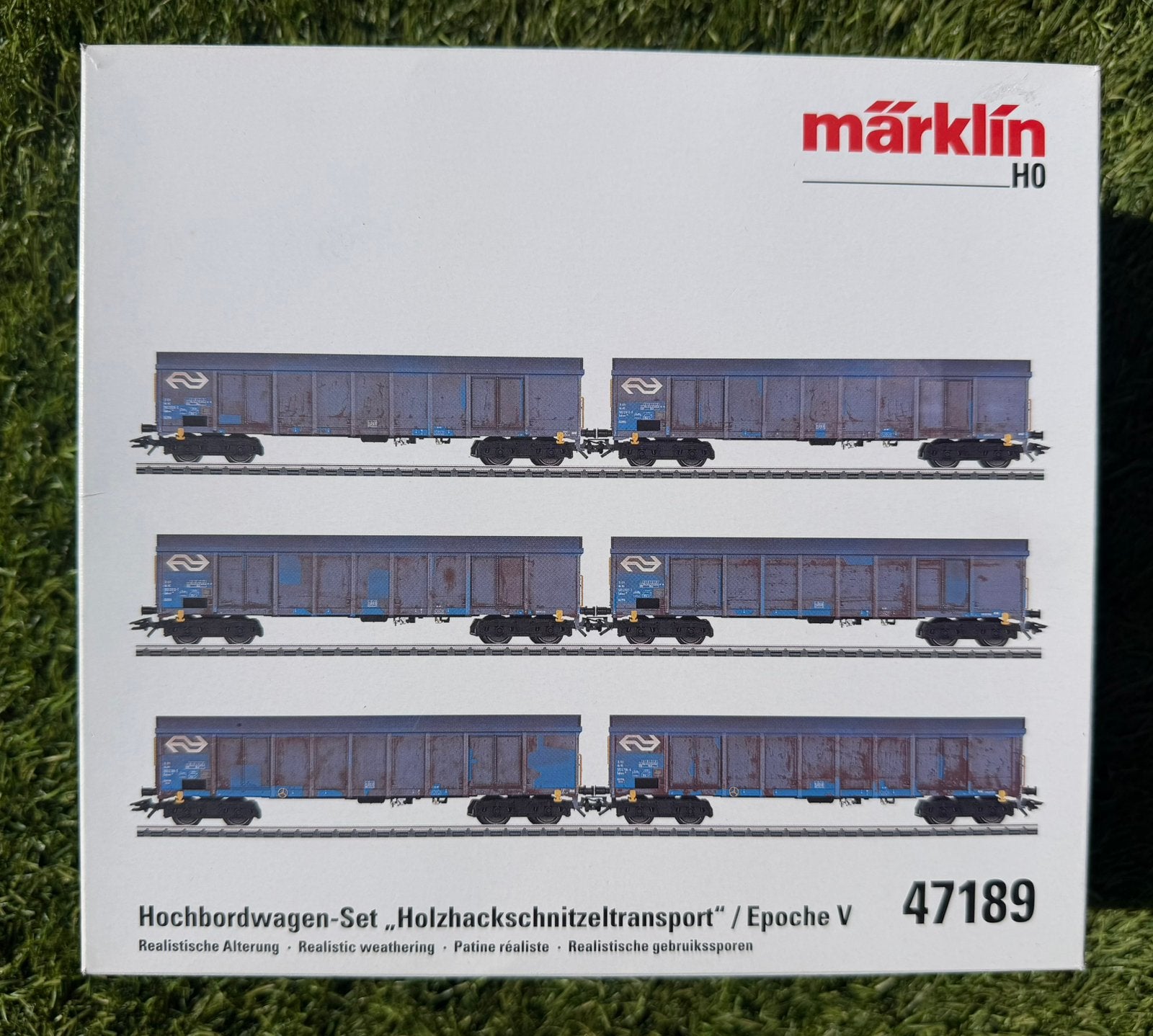 Märklin HO 47189 NS Cargo hogeboordwagens 6-delige set, Wisselstroom, Ophalen of Verzenden, NS, Märklin