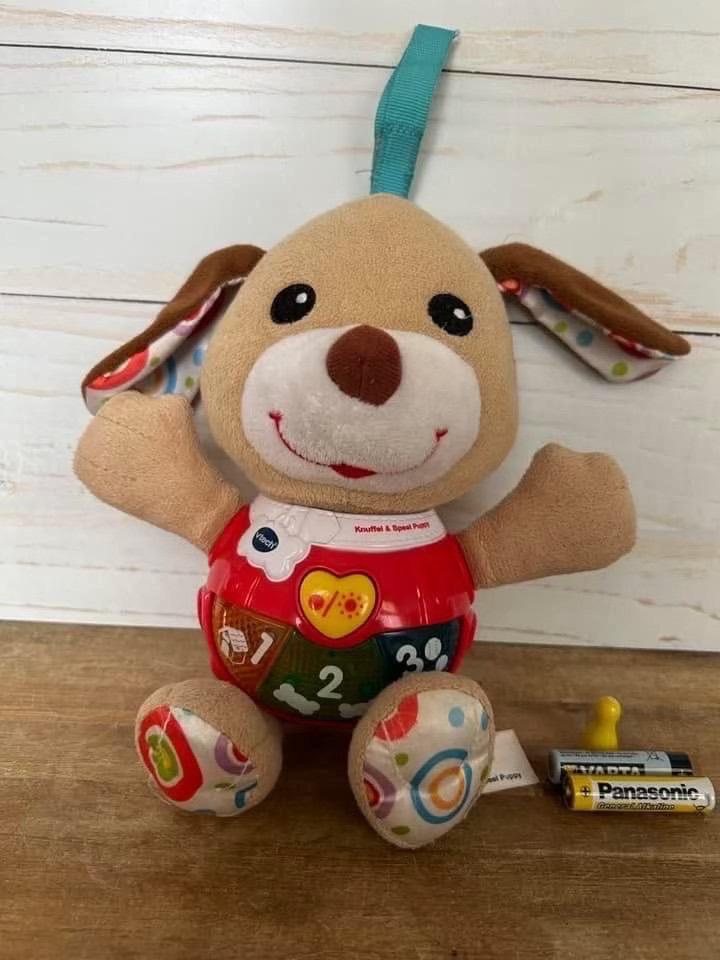 Vtech knuffel en speel puppy, Ophalen of Verzenden, Zo goed als nieuw, 6 maanden tot 2 jaar