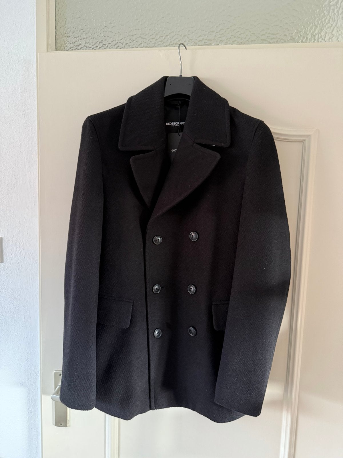 Goosecraft Peacoat Schippersjas Zwart Nieuw Maat L, Ophalen of Verzenden, Nieuw, Maat 52/54 (L), Zwart