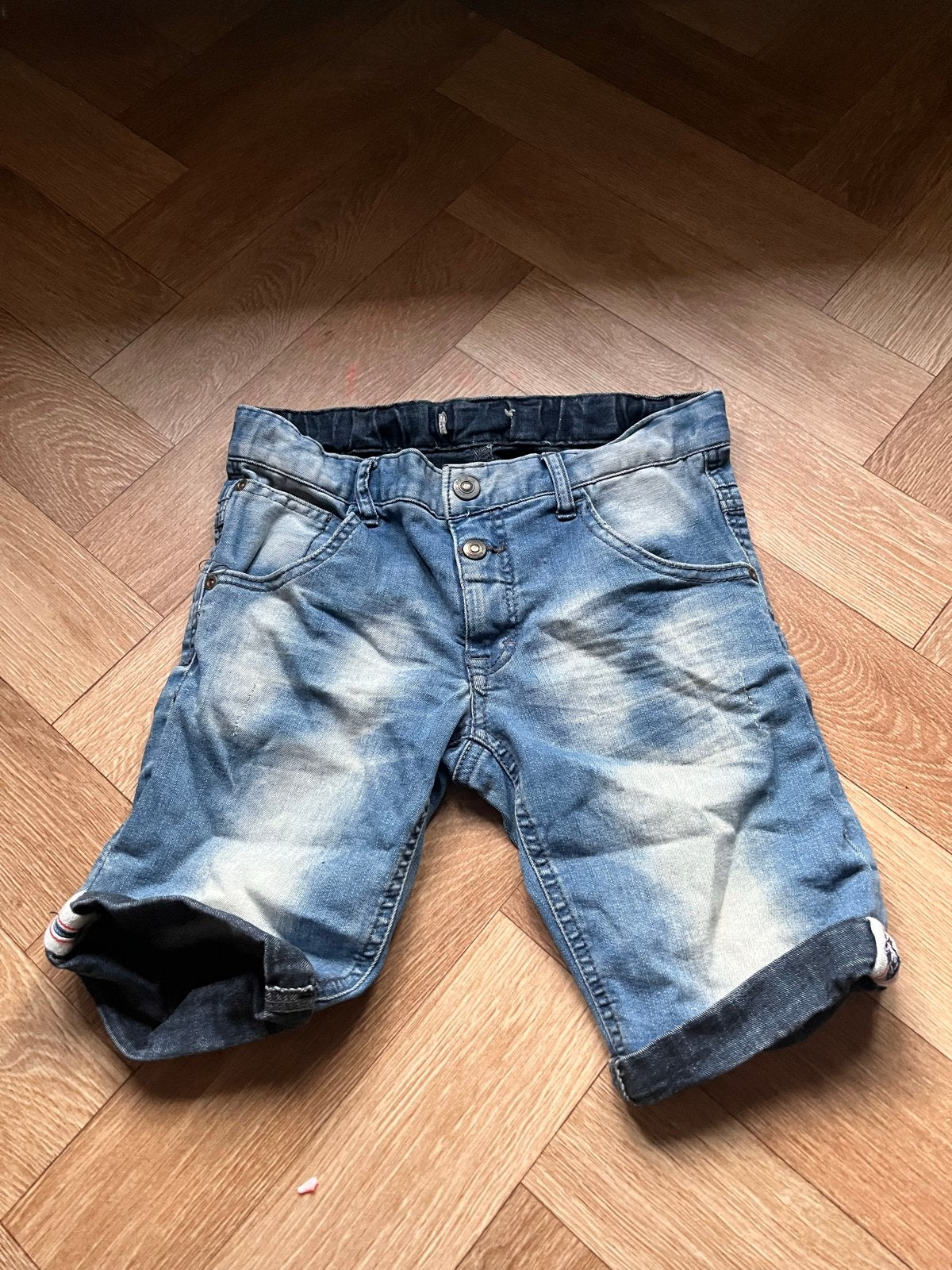Stoere spijkerbroek korte broek voor jongens, Ophalen of Verzenden, Gebruikt, Jongen