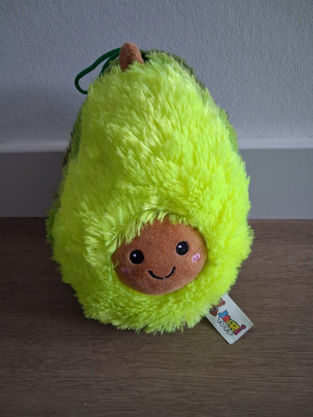 Knuffel avocado 20 cm Jafri Toys zacht groen K9960, Ophalen of Verzenden, Zo goed als nieuw, Overige typen