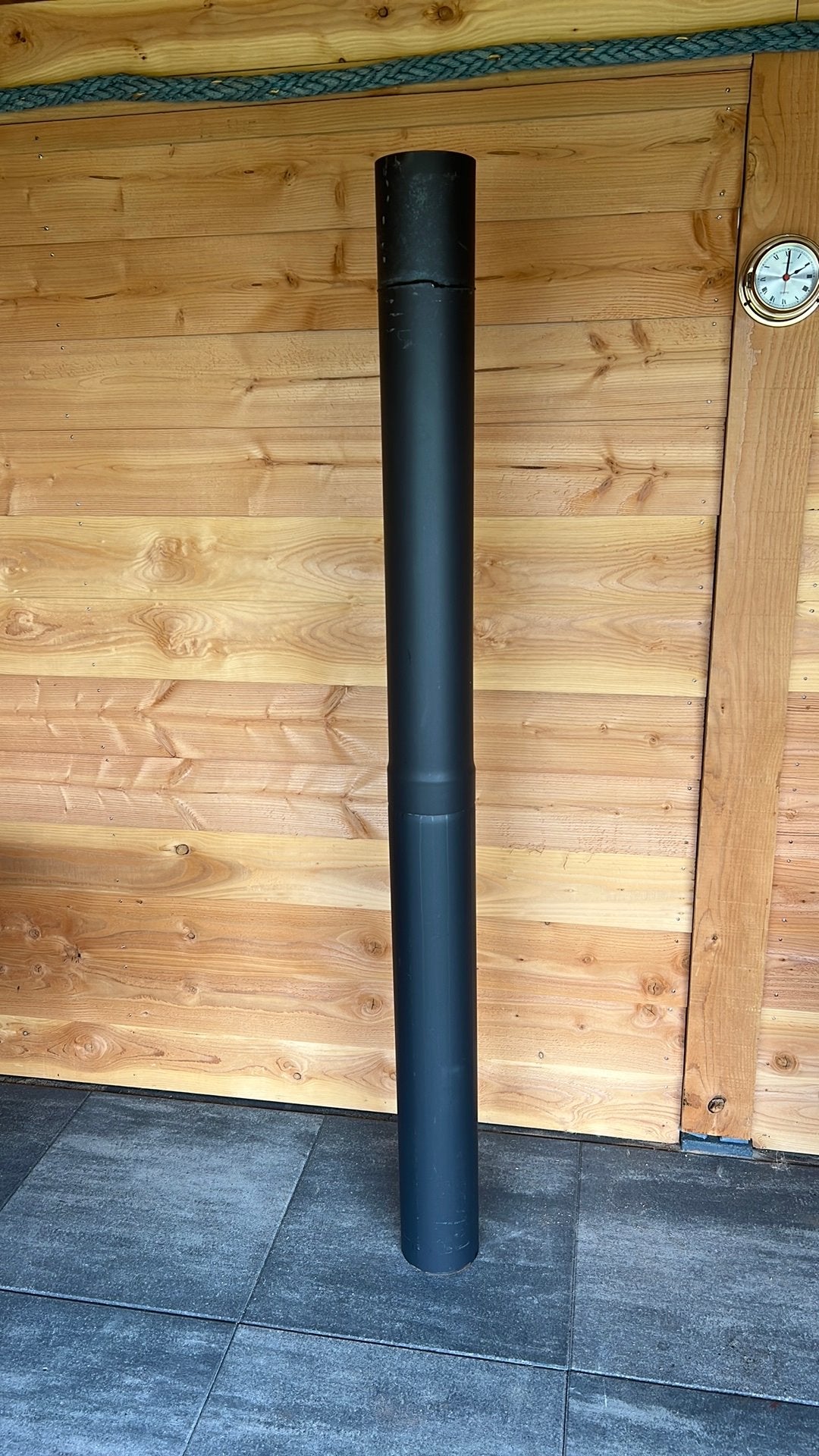 Kachelpijp enkelwandig, Ophalen, Zo goed als nieuw, Hout, Houtkachel