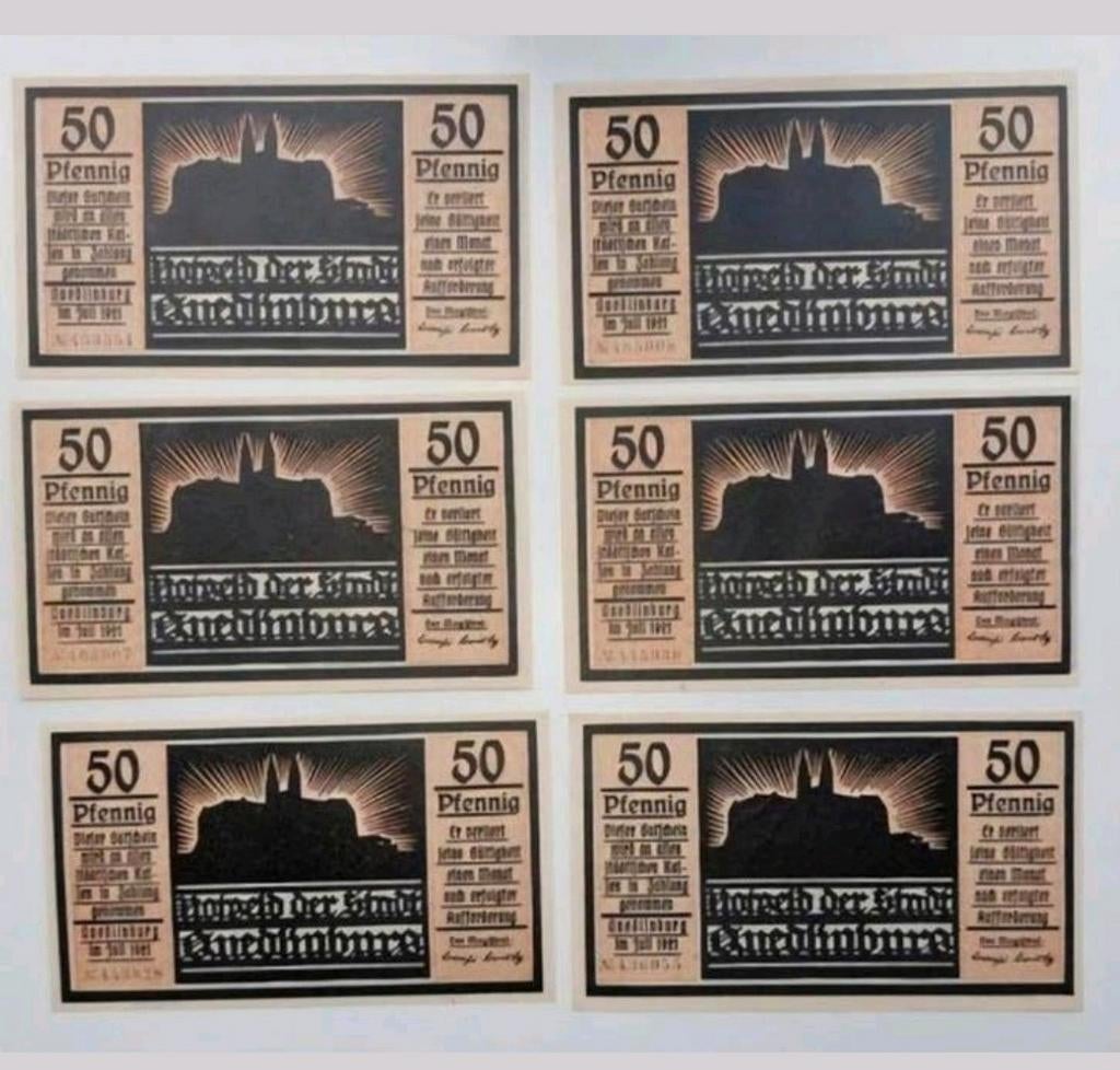 Duits Notgeld Quedlinburg Noodgeld, Ophalen of Verzenden, Duitsland