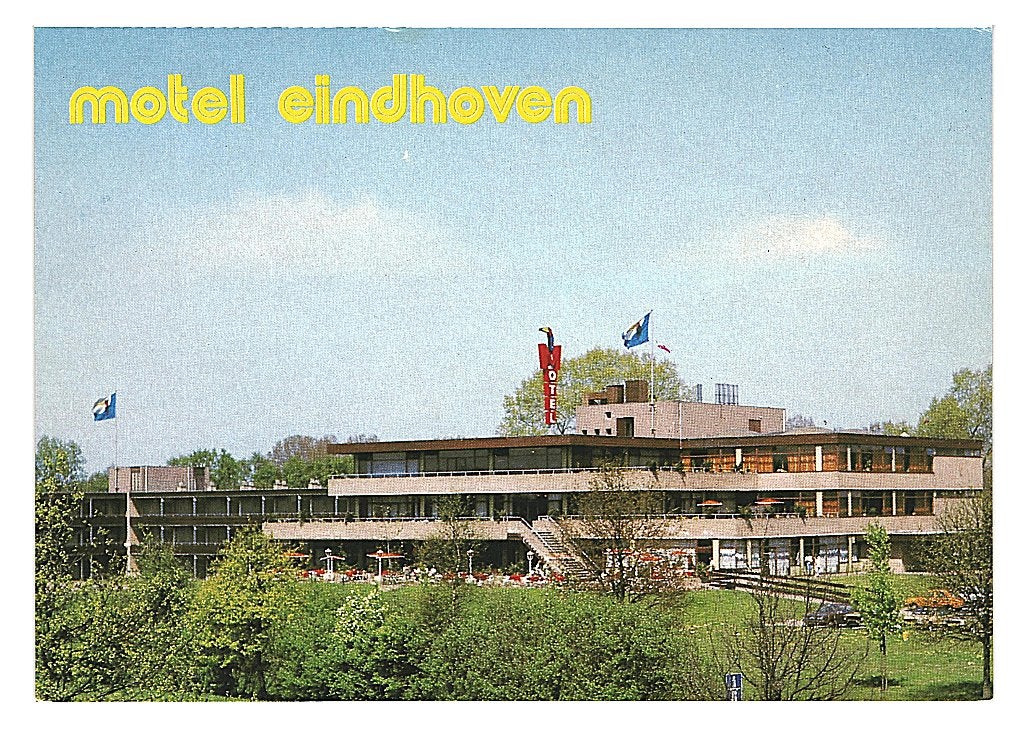 37259 Eindhoven 80+ Roodstempel Motel Hotel van der Valk, Verzamelen, Ophalen of Verzenden, 1980 tot heden, Gelopen, Noord-Brabant