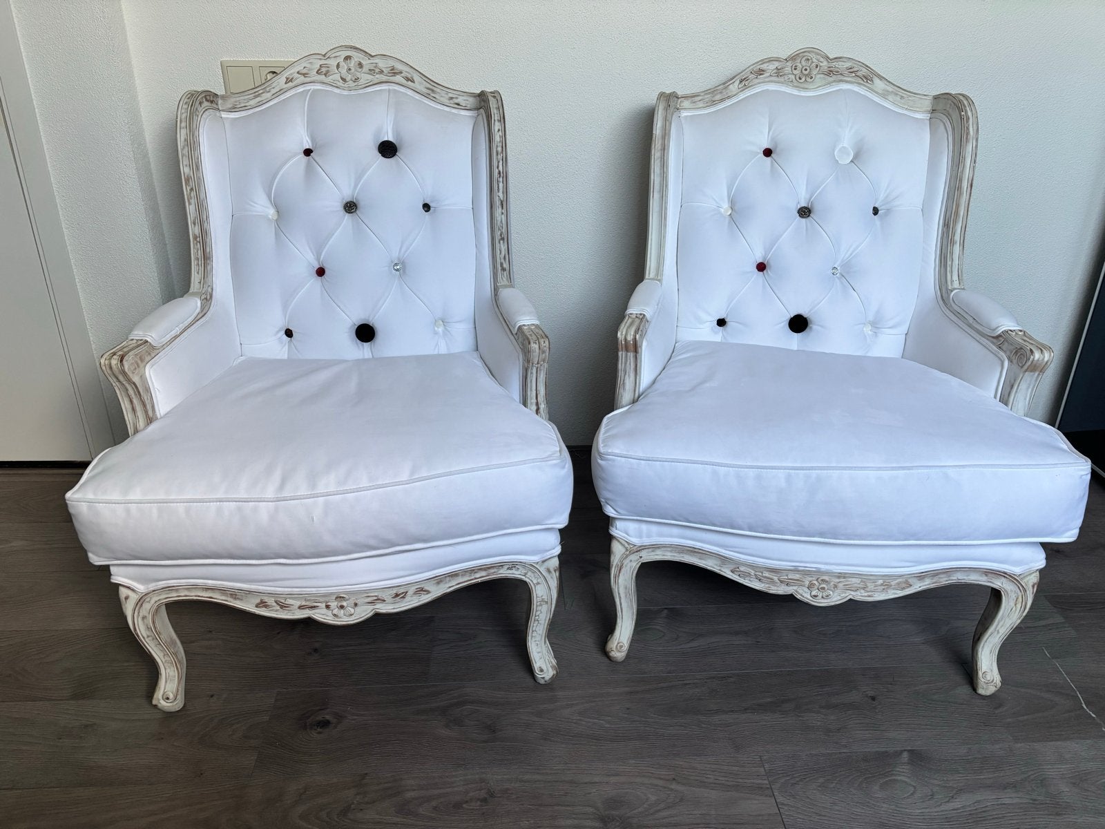 Twee prachtige fauteuils van Rofra Home, Ophalen, Gebruikt, Twee, Wit