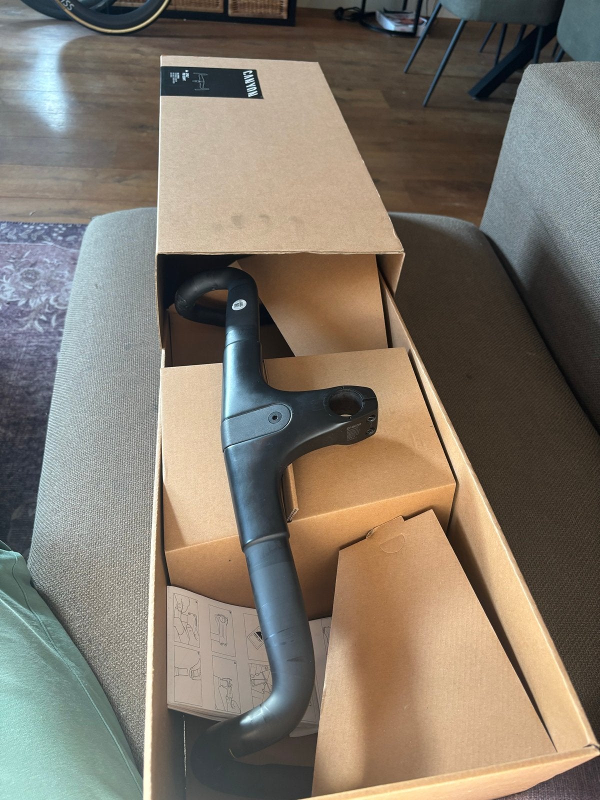Canyon CP0039 1 1/8" CF Cockpit 460x80mm, Fietsen en Brommers, Stuur, Ophalen of Verzenden, Zo goed als nieuw, Racefiets