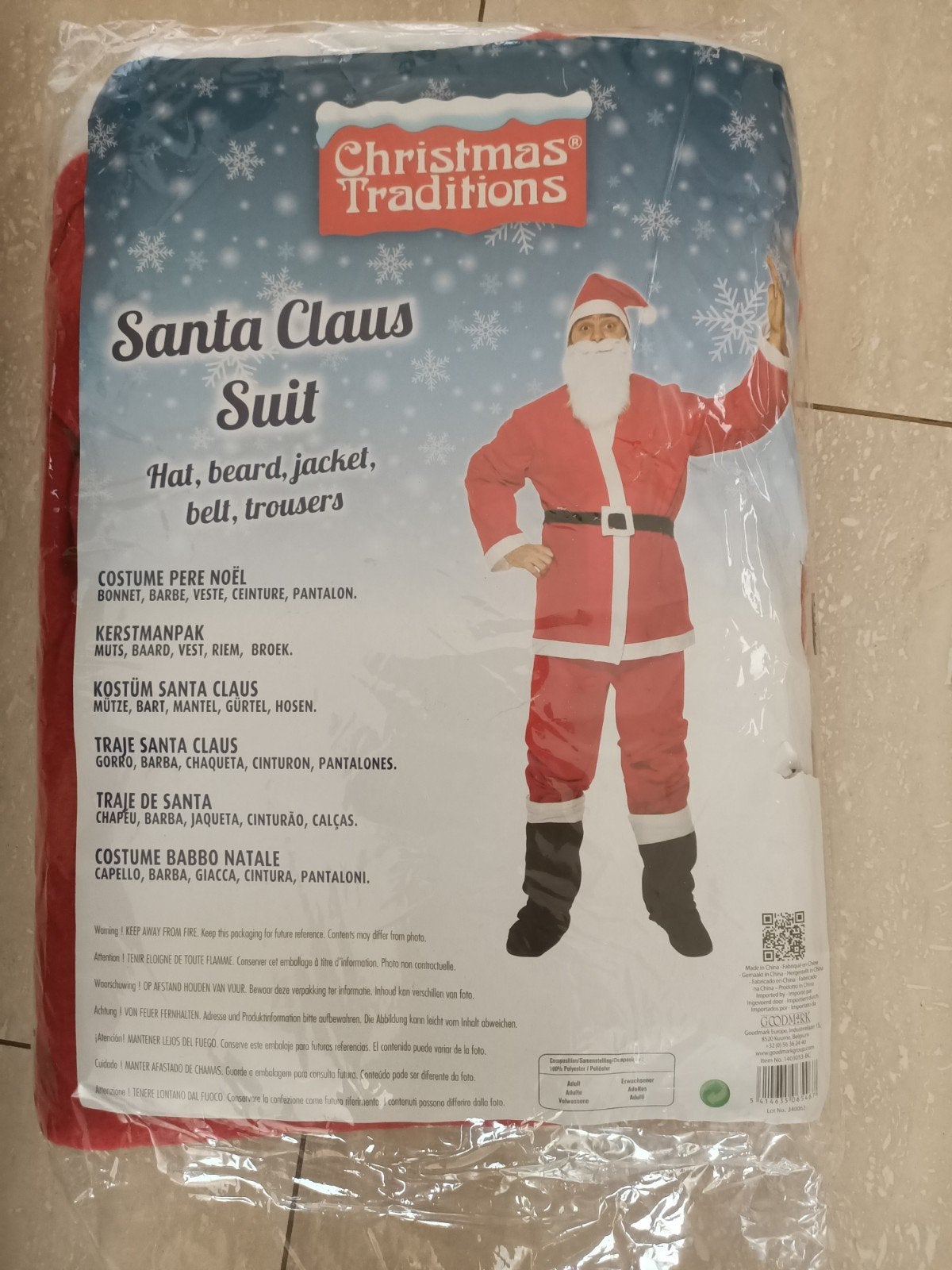 Kerstmanpak compleet - Nieuw in verpakking, Ophalen of Verzenden, Nieuw, Kostuum, Kerst of Sinterklaas