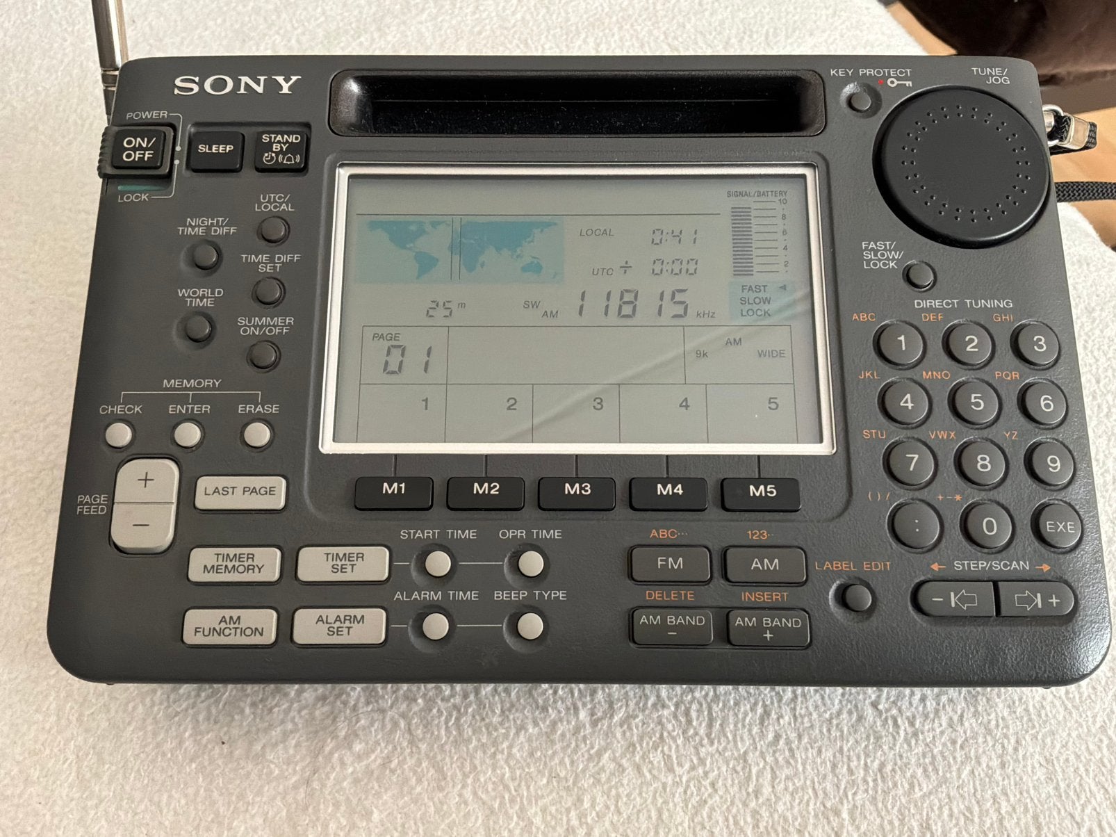 sony wereldontvanger icf sw55 in topstaat, Ophalen, Zo goed als nieuw, Wereldontvanger