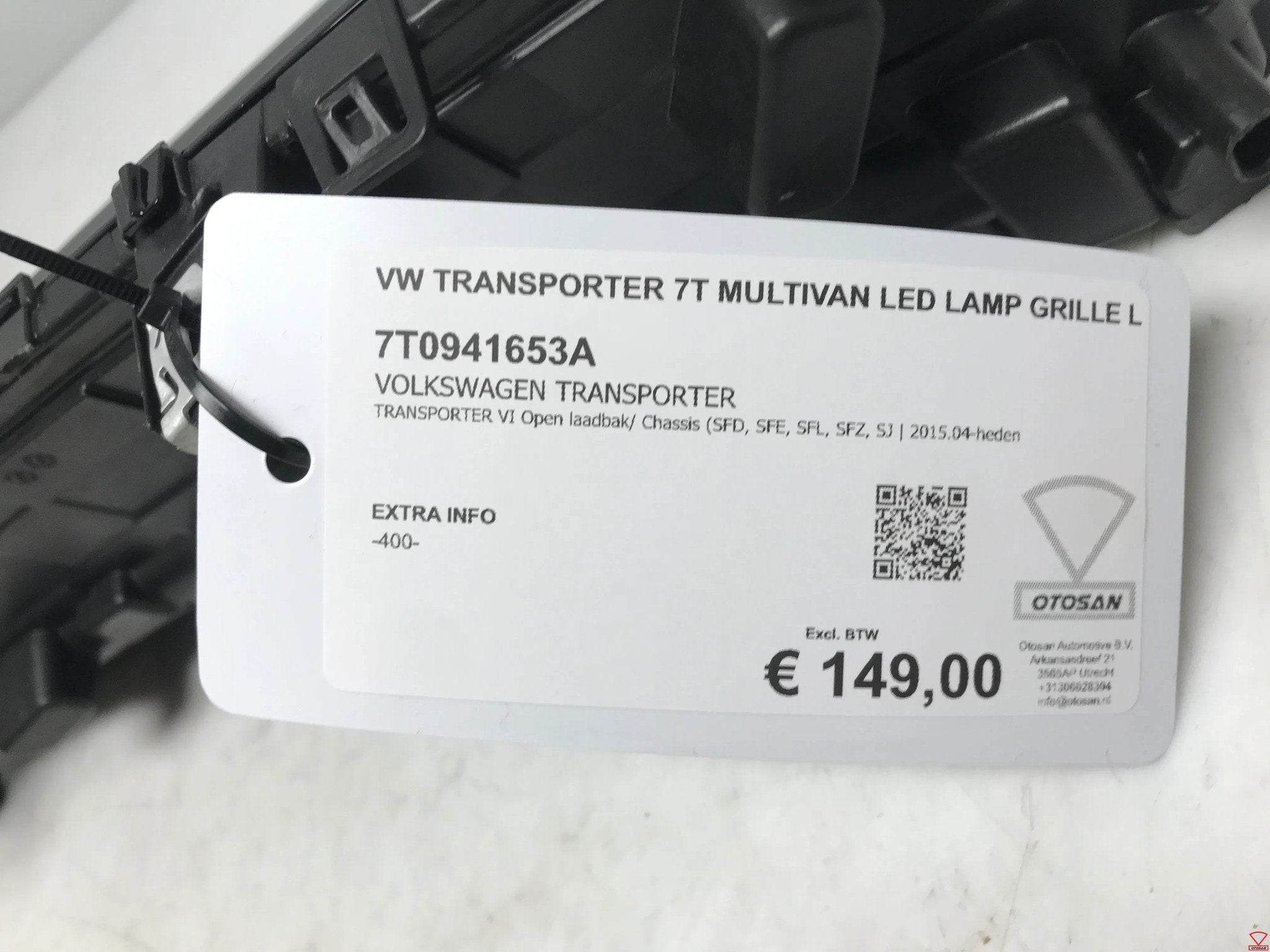 VW Transporter T7 Multivan LED Lamp Grille Links 7T0941653A, Gebruikt, Volkswagen, Volkswagen AG, Berliner Ring 2
38440  Wolfsburg, DE