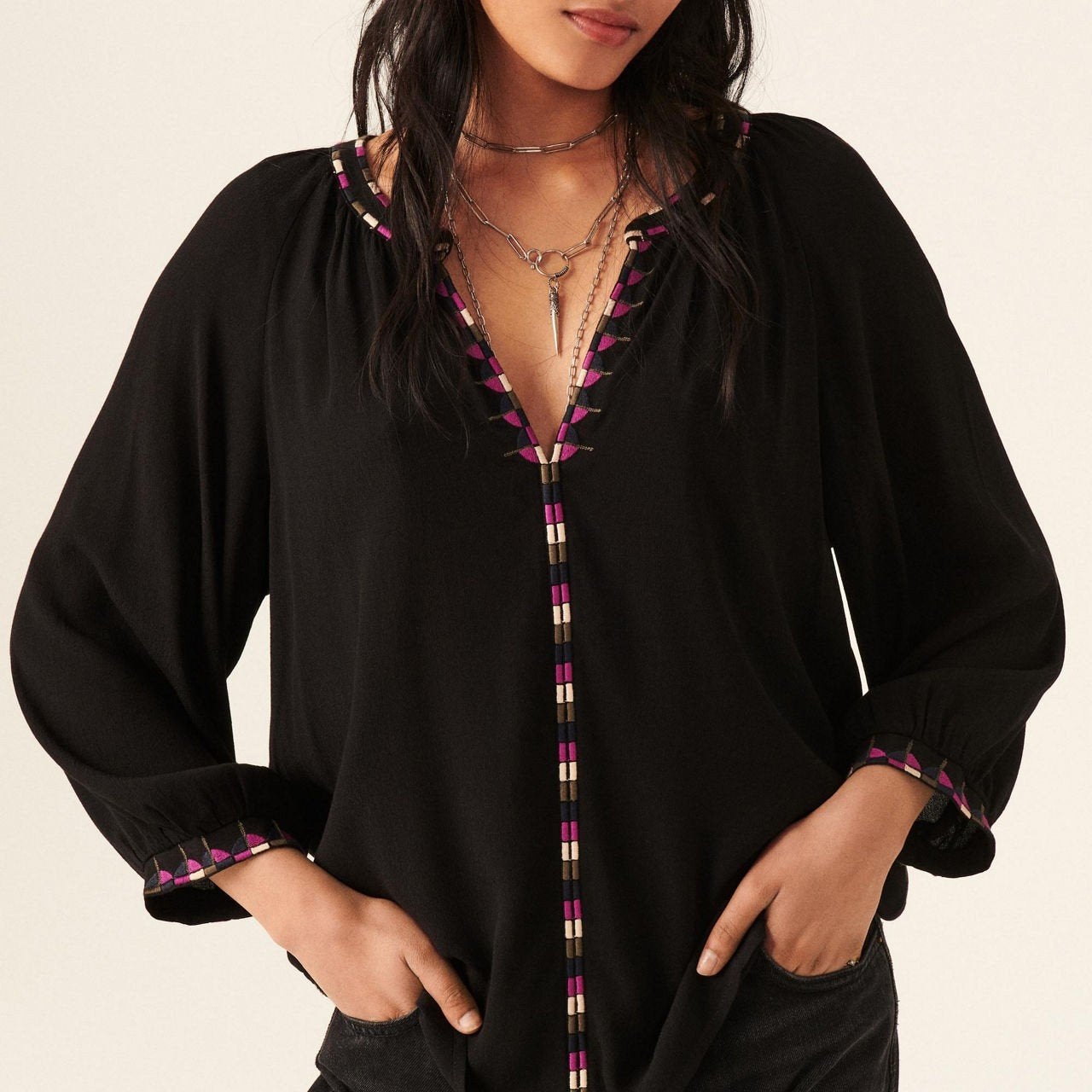 bash ba&sh blouse top nieuw, Verzenden, Zwart, Nieuw, Ba&sh