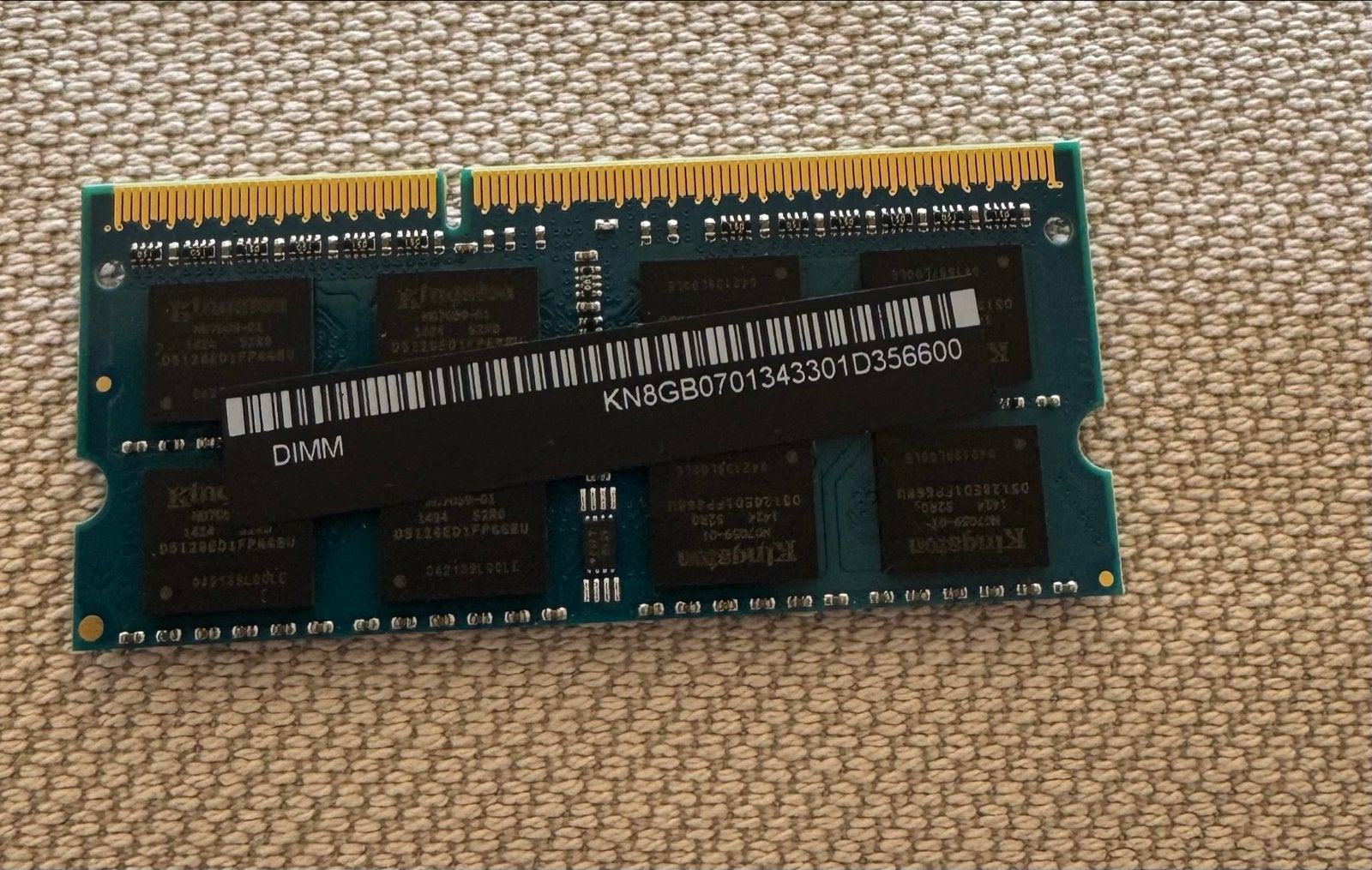 Kingston 8GB DDR3L RAM Geheugenmodule voor Laptop, Ophalen, 8 GB, DDR3, Zo goed als nieuw