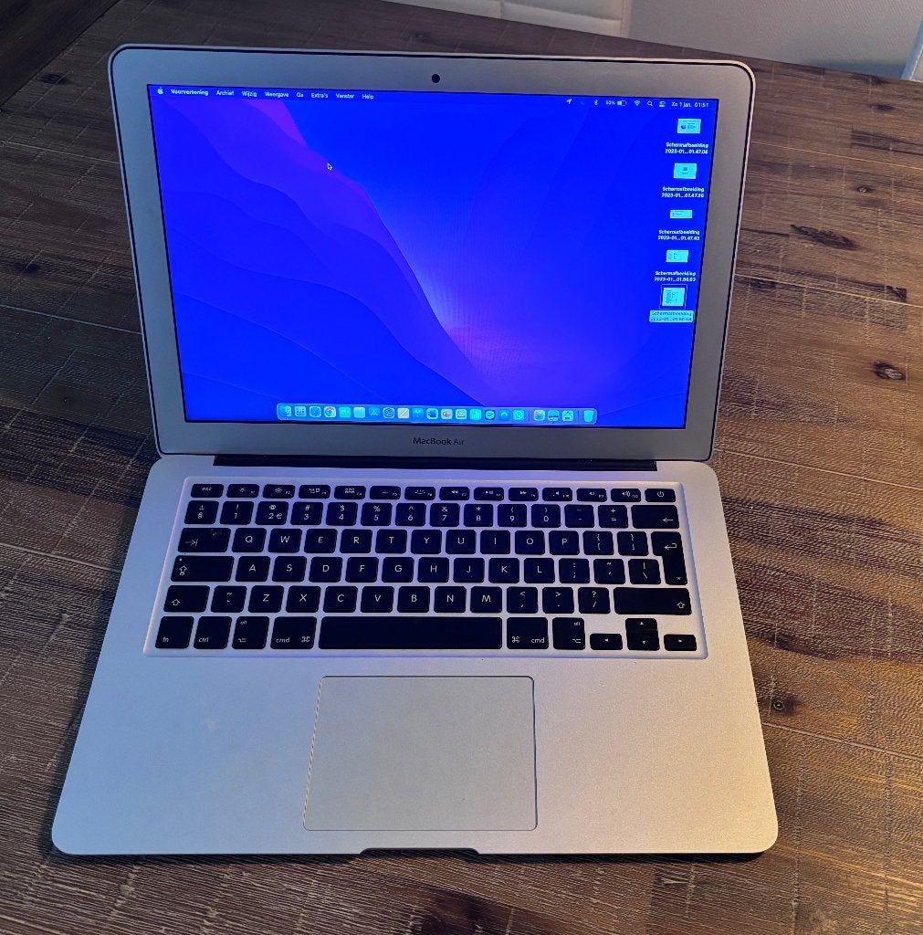 MacBook Air 13-inch 2017 – i7 – 8GB – 256GB SSD, Gebruikt, 256 GB, Qwerty, 8 GB