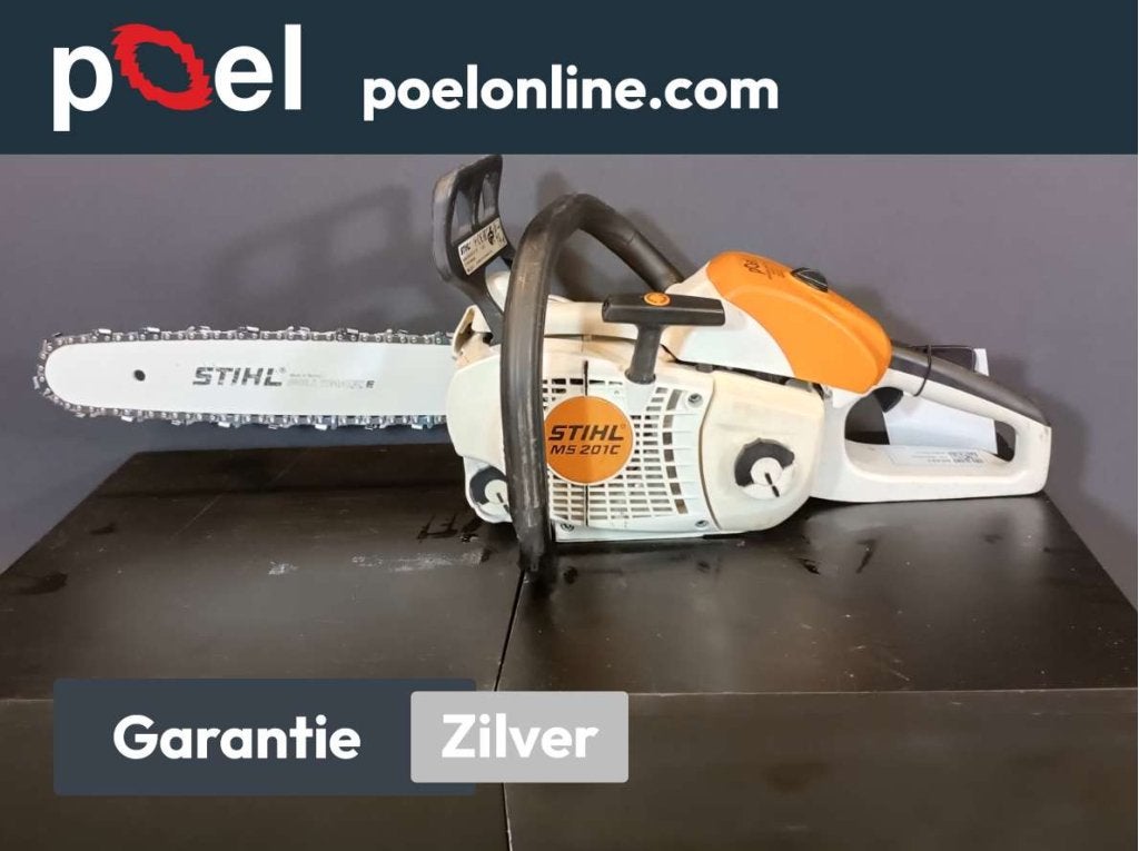 STIHL MS 201 C kettingzaag met garantie, Niet ingevuld, Niet ingevuld, Ophalen of Verzenden, Zo goed als nieuw