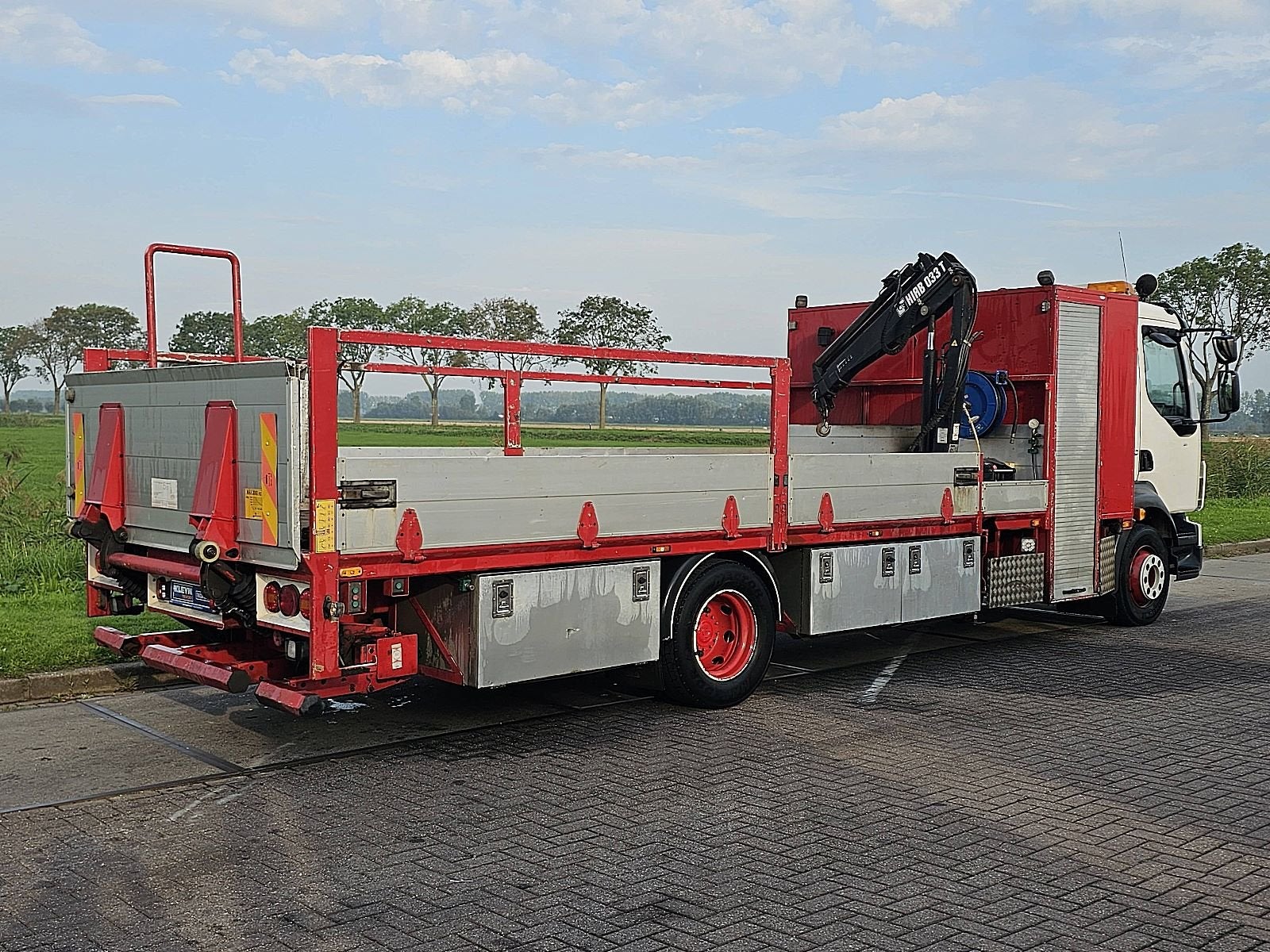 VOLVO FL 240.12 manual hiab 033t, Euro 2, Wit, Bedrijf, Volvo