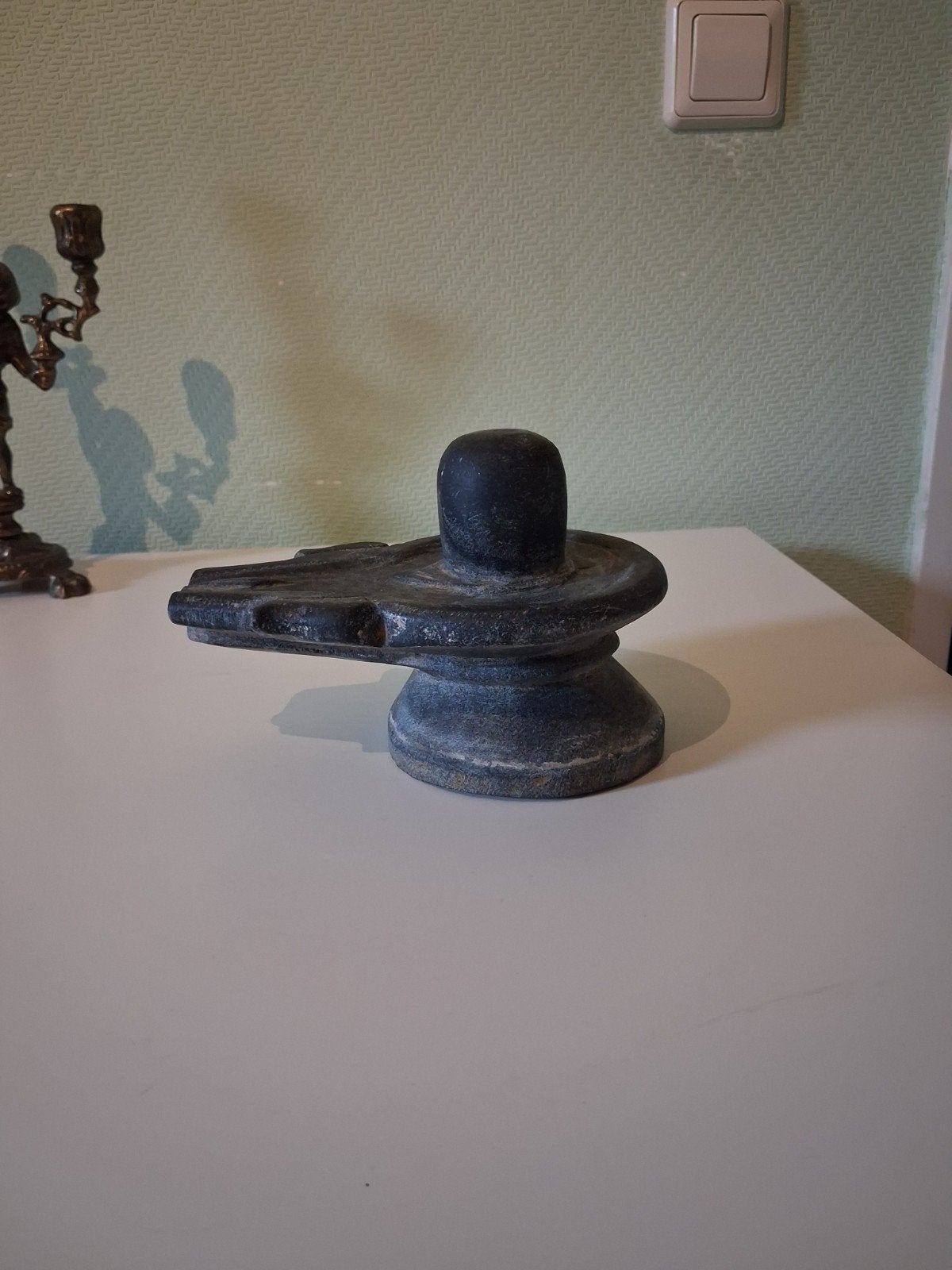 Antieke Shiva Lingam van steen, Ophalen of Verzenden