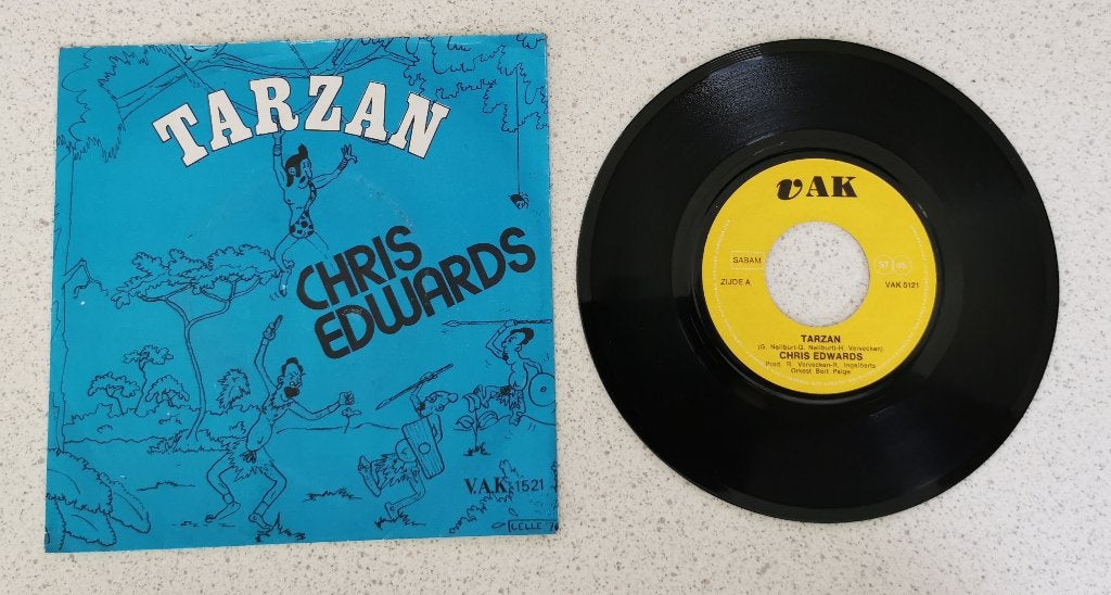 Single Chris Edwards - Tarzan, Ophalen of Verzenden, Gebruikt, Pop
