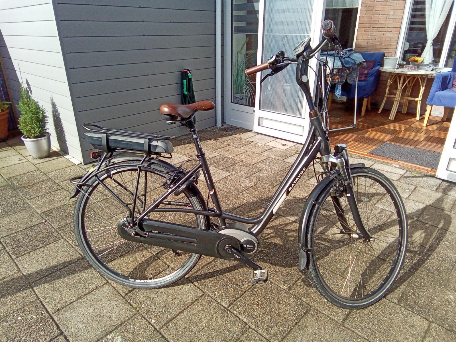 Batavus E-bike met Bosch middenmotor, Gebruikt, Batavus, Ophalen of Verzenden, 51 tot 55 cm