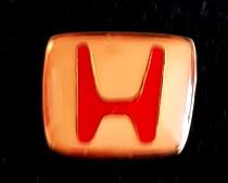 Honda pin- rood wit epoxy, Ophalen of Verzenden, Nieuw, Transport, Speldje of Pin