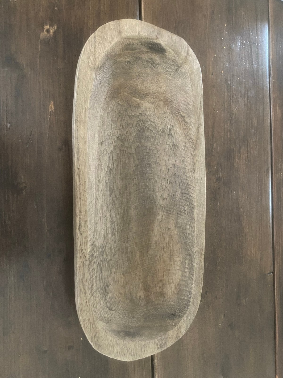 Decoratieve houten schaal - Rustieke broodkom, Ophalen of Verzenden