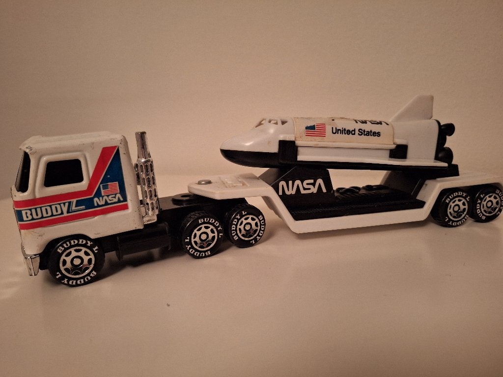 Dieplader met spaceshuttle, Ophalen, Gebruikt