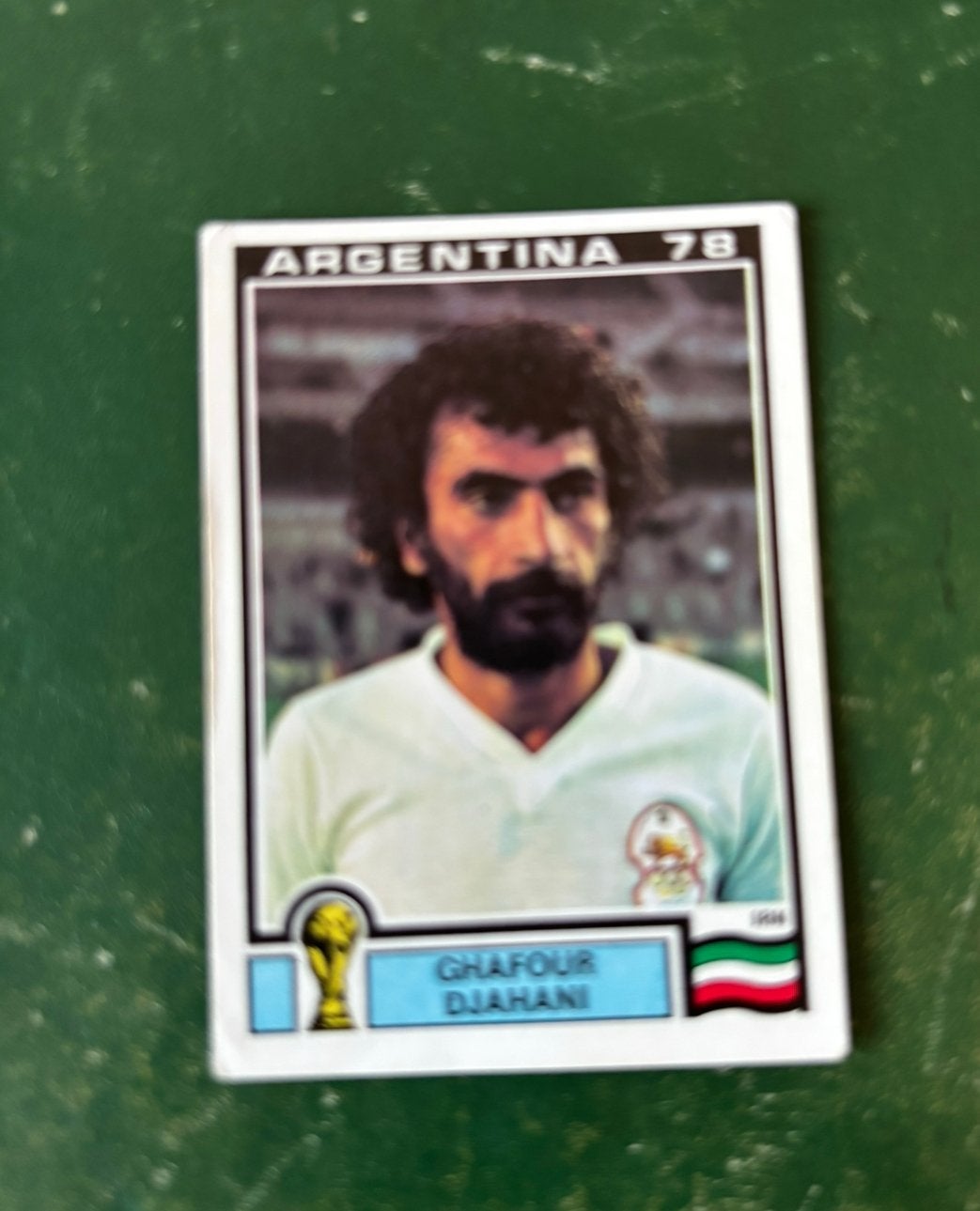 Panini plaatje Ghafour Djahani Iran WK 78, Ophalen of Verzenden, Zo goed als nieuw