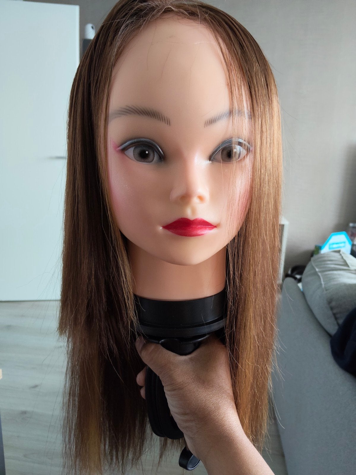 32 inch pruik met highlights en lace front, Ophalen of Verzenden, Pruik of Haarverlenging