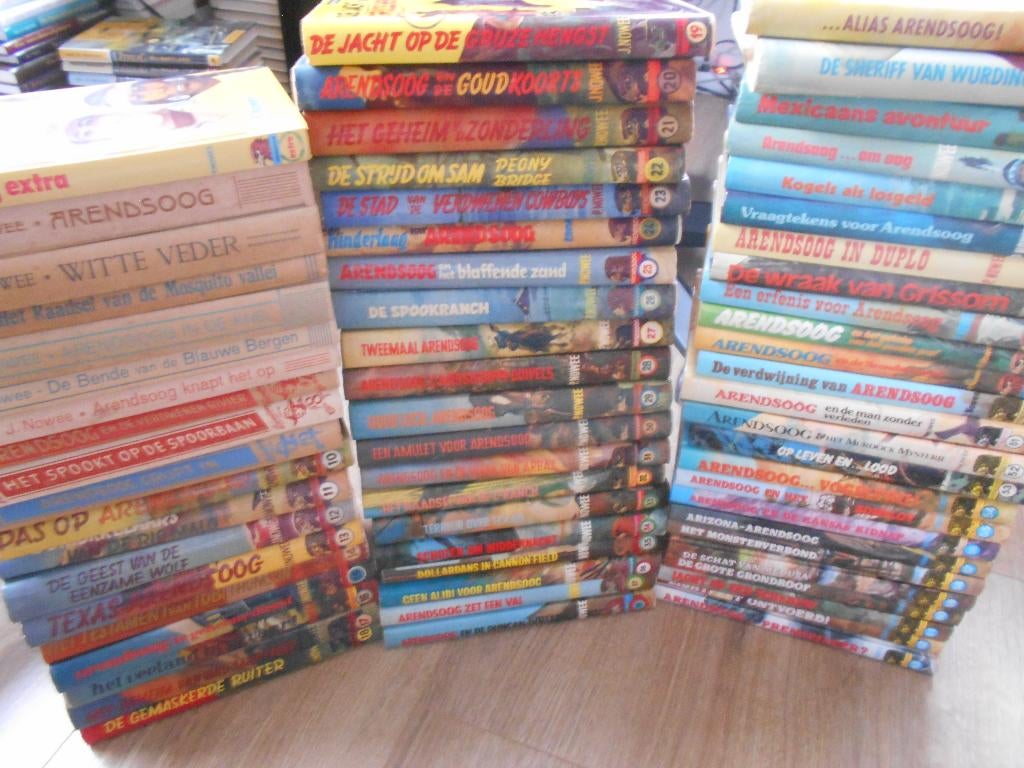 P Nowee Complete serie Arendsoog deel 1 t/m 63 + Extra, Boeken, Ophalen of Verzenden, Zo goed als nieuw