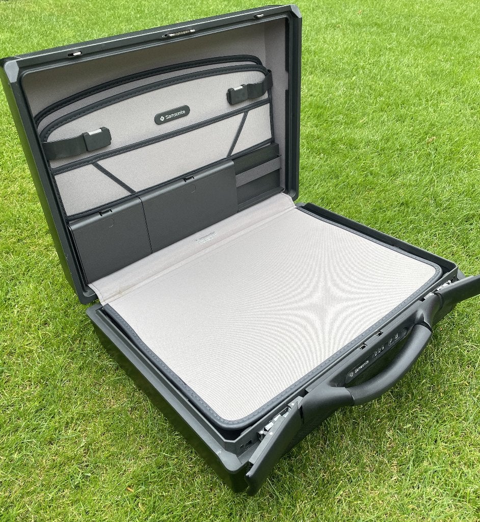 Grote Samsonite harde attaché koffer, Ophalen, Gebruikt, Hard kunststof, Slot