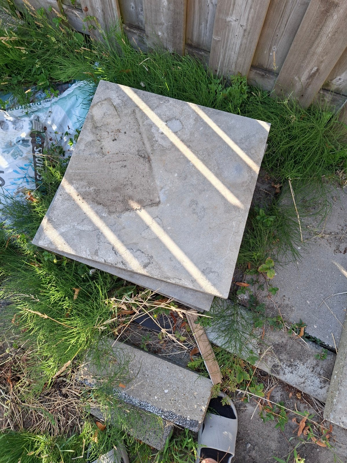 tegels 7 stuks, Ophalen, Gebruikt, Beton, Terrastegels