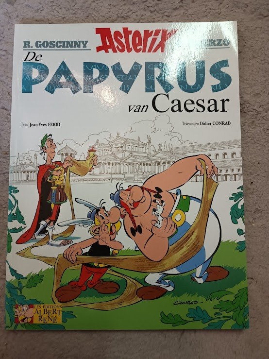 Stripboek Asterix “De Papyrus van Caesar”, Eén stripboek, Ophalen of Verzenden, Zo goed als nieuw, Ferri - Conrad