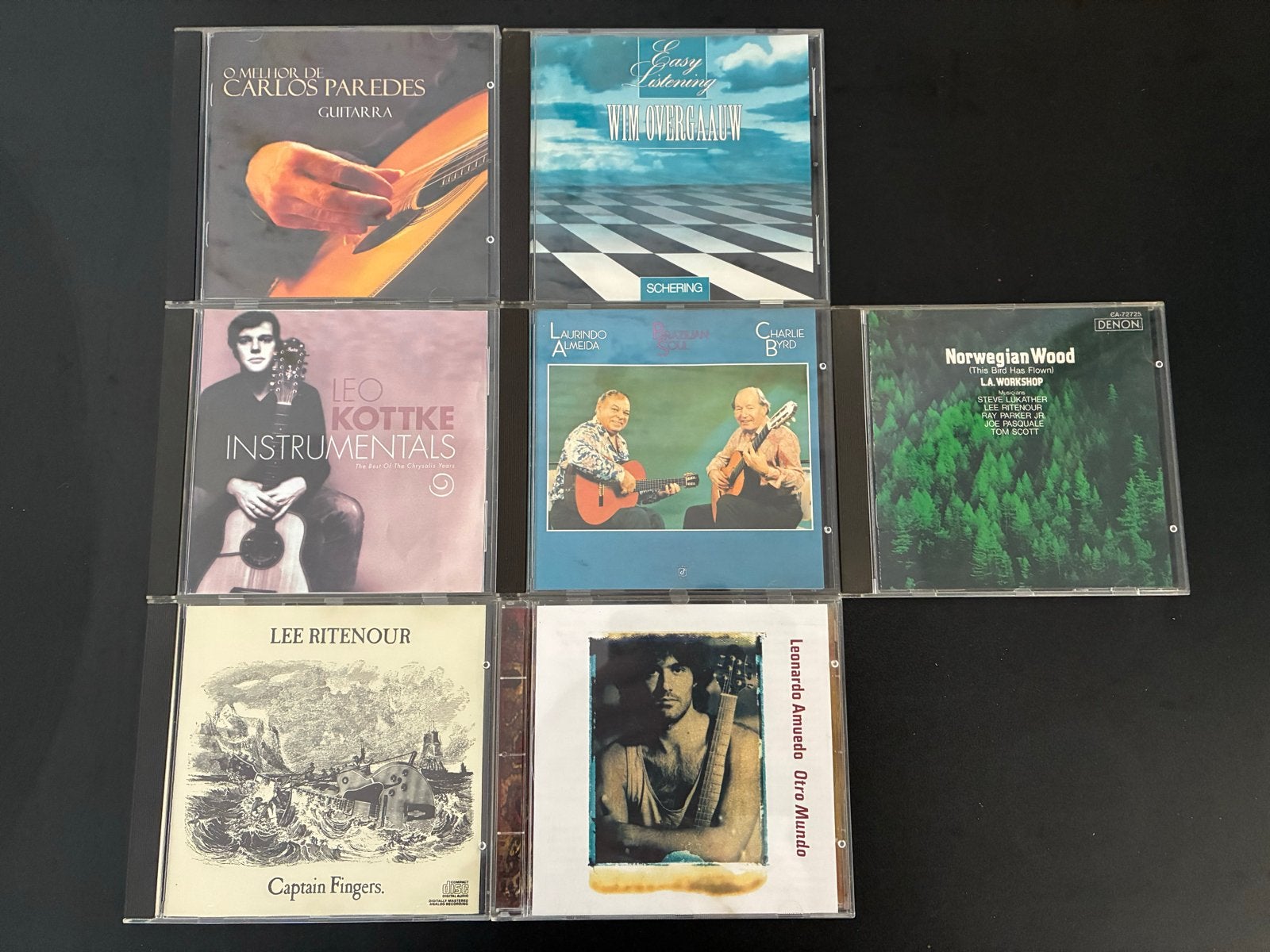 Gitaar CD collectie: Carlos Paredes, Leo Kottke, Lee Ritenou, Gebruikt, Overige typen, Ophalen of Verzenden, Inclusief doosje