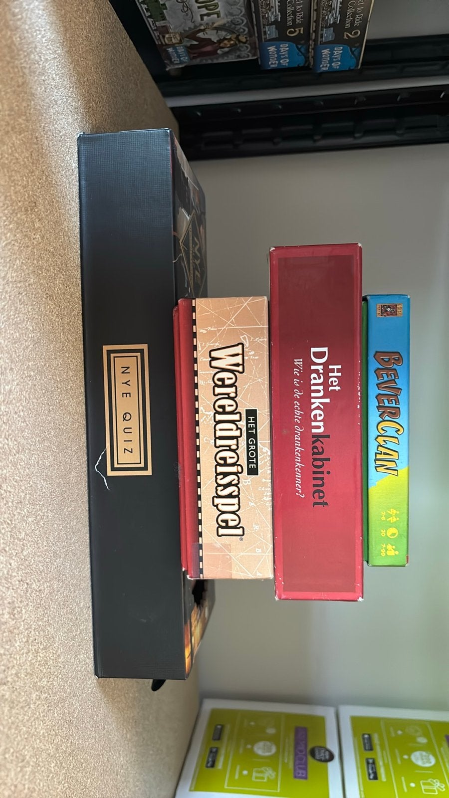 Bordspellen, bod per spel, Ophalen