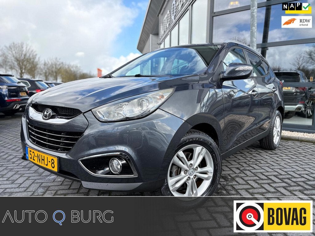 Hyundai Ix35 2.0i Style | NIEUWE APK | 4 NIEUWE BANDEN | RIJ, Gebruikt, Zwart, Leder en Stof, 163 pk