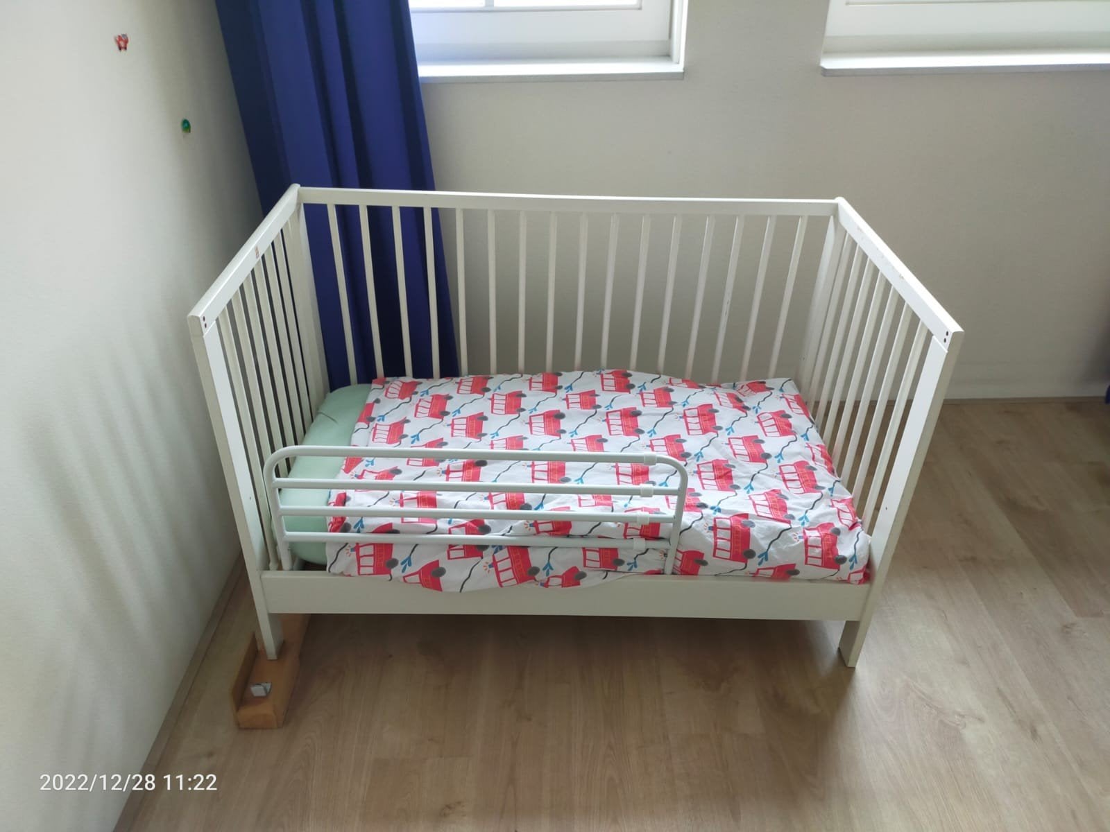 kinderbedje 60x120 doorgroei, Ophalen, Minder dan 140 cm, Minder dan 70 cm