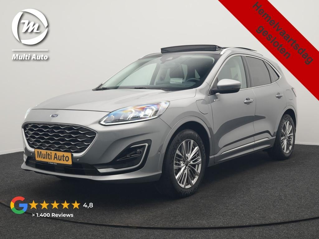 Ford Kuga 2.5 Vignale PHEV 225pk Dealer O.H | Panodak | Head, Gebruikt, Zwart, 4 cilinders, Bedrijf