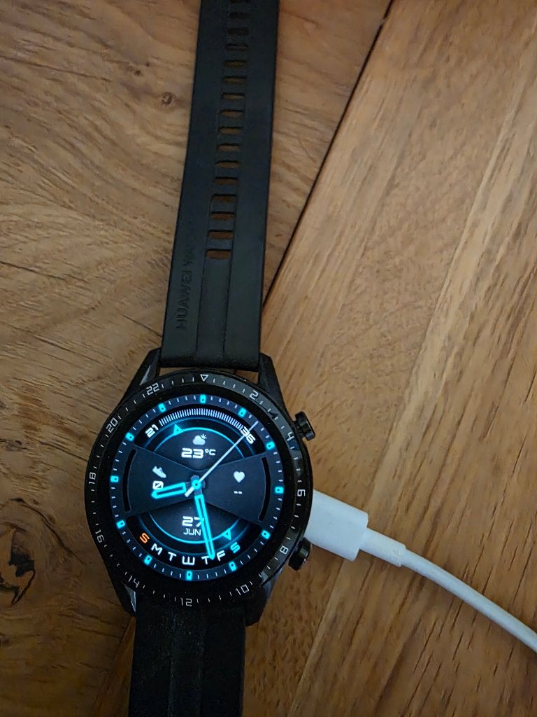 Huawei Sportwatch GT2, Sieraden, Tassen en Uiterlijk, Smartwatches, Zwart, IOS, Stappen, Ophalen of Verzenden