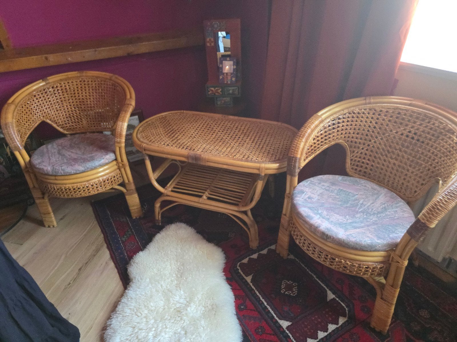 Vintage Rotan set kan bezorgd worden, Ophalen