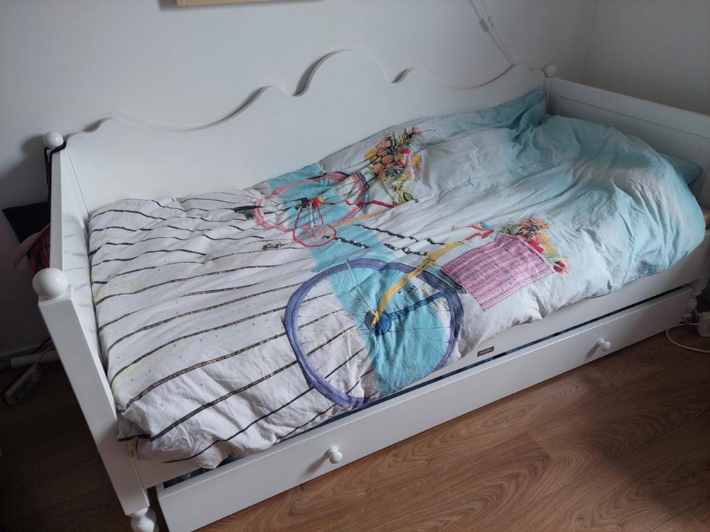 Meidenbed. BOPITA. 90x200 cm, 90 cm, Eenpersoons, Wit, Ophalen of Verzenden