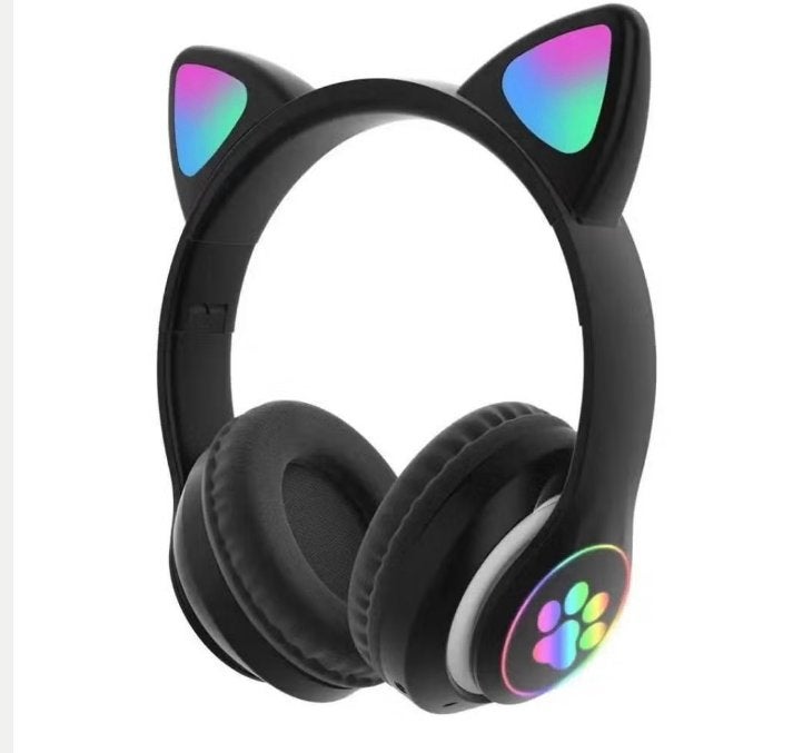 Prachtige luxe headset Bluetooth draadloos met kattenoren, Ophalen of Verzenden, Nieuw, Overige merken, Draadloos