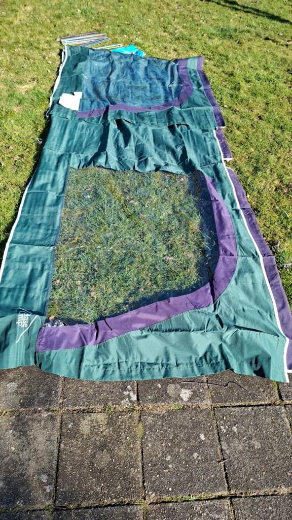 Bo camp windscherm
met nokliggers ca 500 x 145 cm, Ophalen, Gebruikt