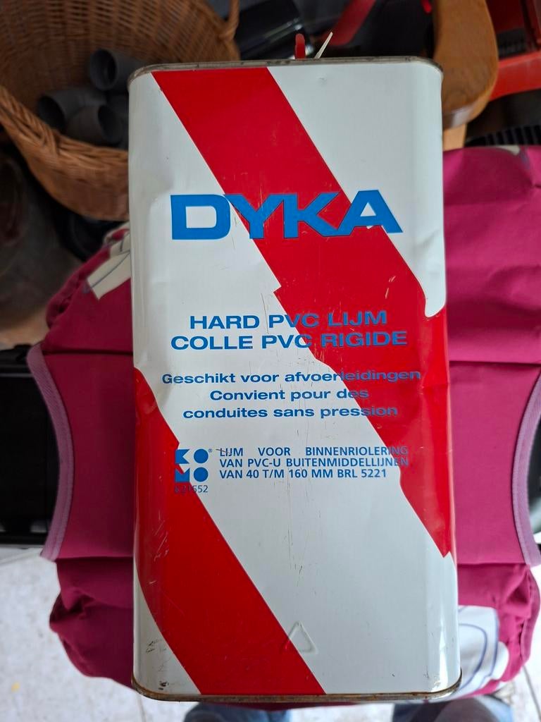 DYKA Hard PVC Lijm voor afvoerleidingen, Ophalen of Verzenden, Nieuw