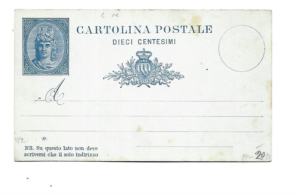 Italië -Briefkaart, Verzenden, Briefkaart