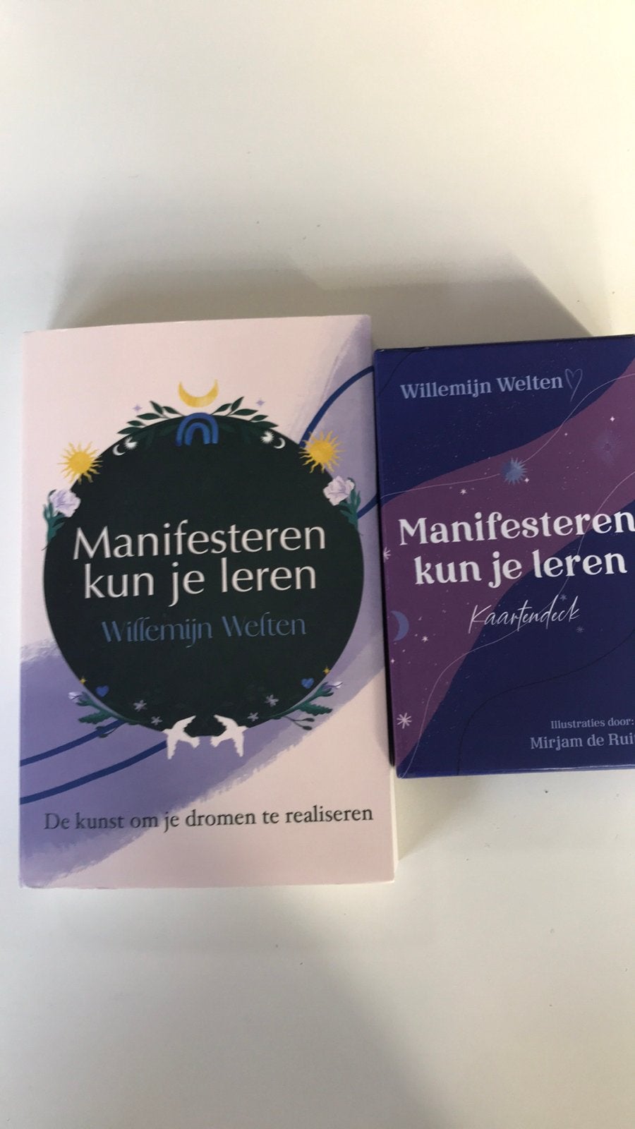 Willemijn Welten - Manifesteren kun je leren kaarten en boek, Boeken, Spiritualiteit algemeen, Overige typen, Willemijn Welten