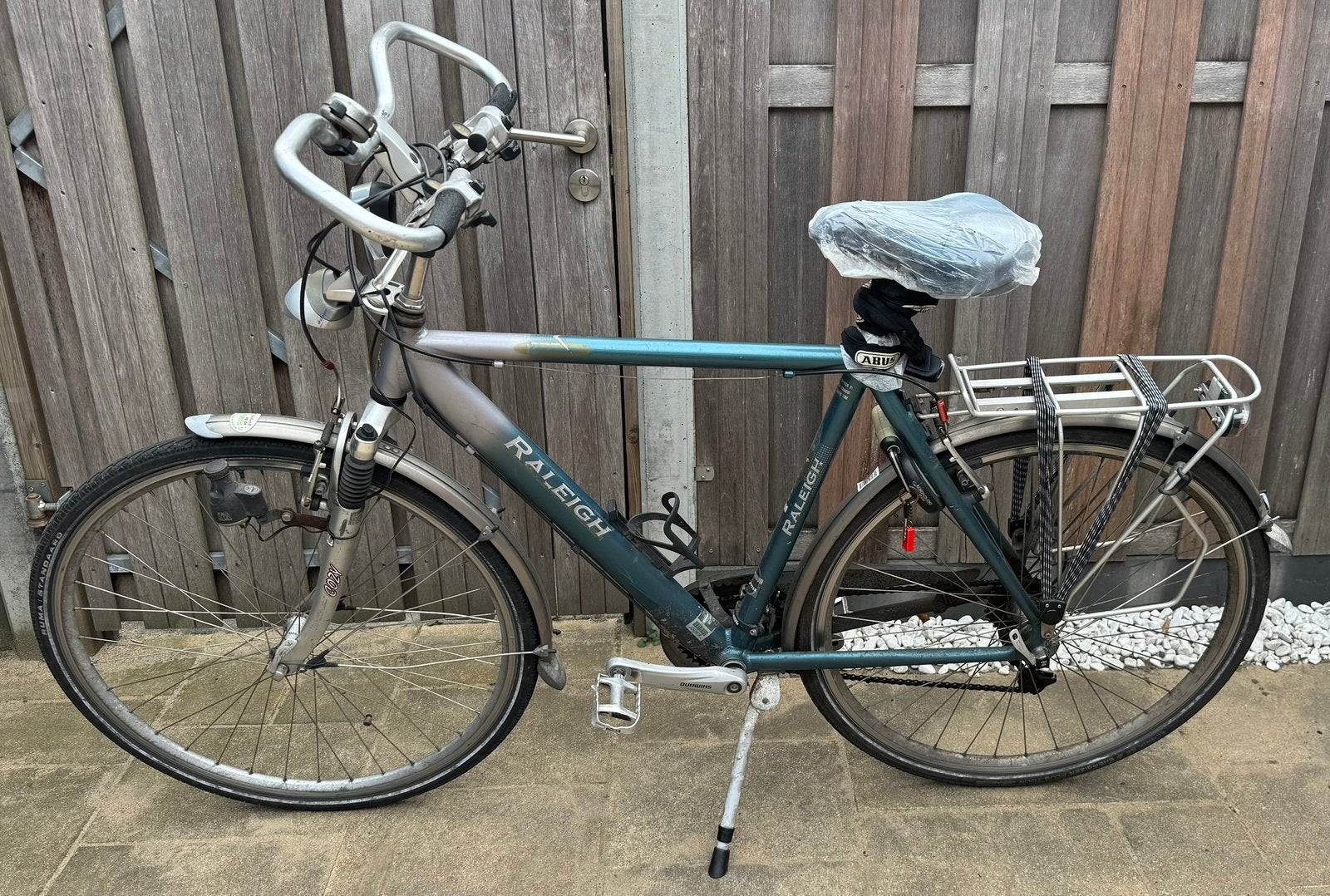 Raleigh herenfiets., Fietsen en Brommers, Gebruikt, Velgrem, Versnellingen, 57 tot 61 cm