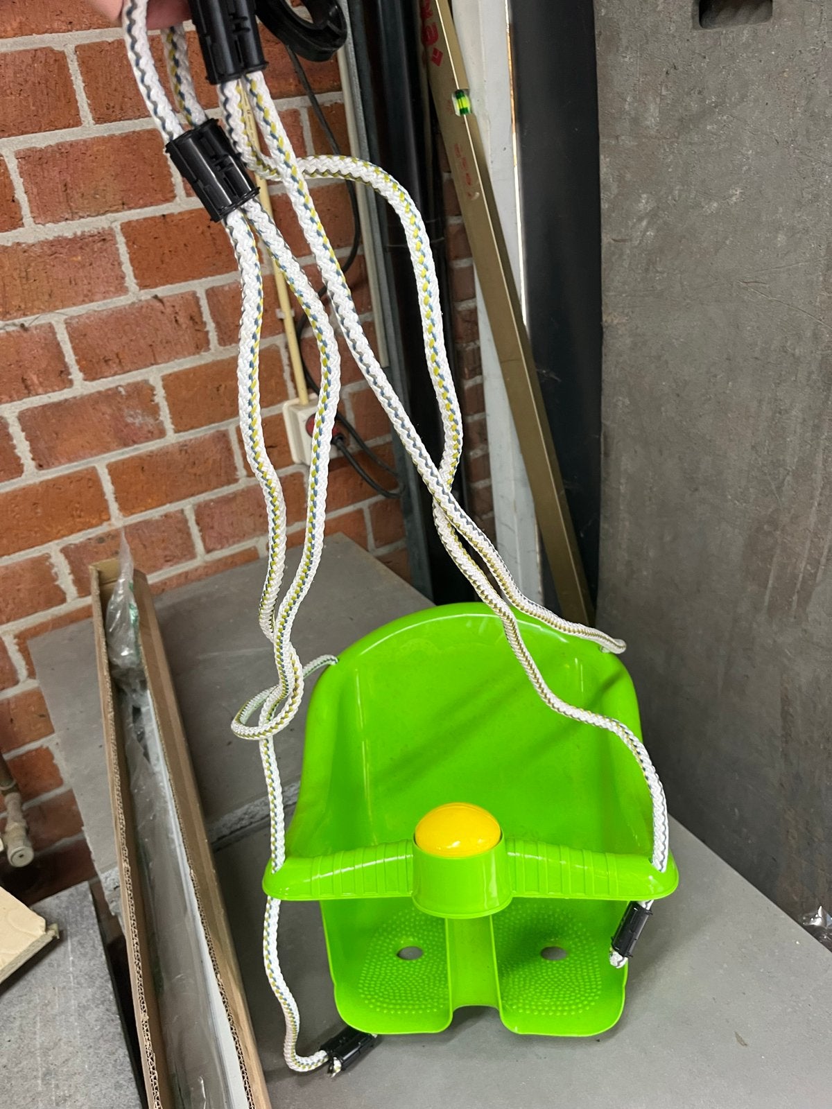 Groene babyschommel voor binnen en buiten, Ophalen, Nieuw, Schommel