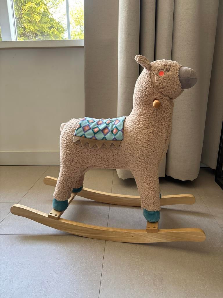 Alpaca schommelstoel wipwap, Kinderen en Baby's, Speelgoed | Hobbelfiguren, Zo goed als nieuw, Ophalen of Verzenden