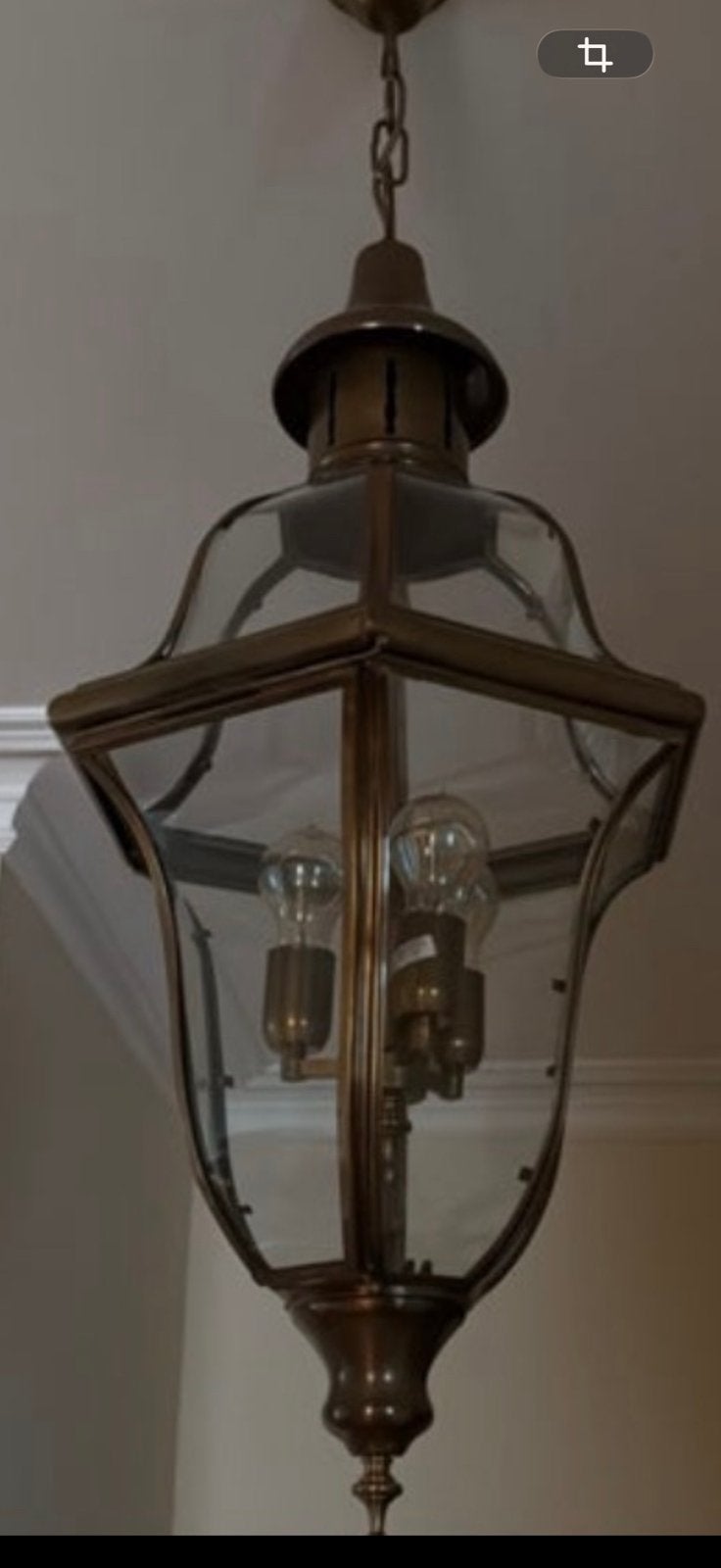 Hanglamp brons, Ophalen of Verzenden, Zo goed als nieuw, Klassiek