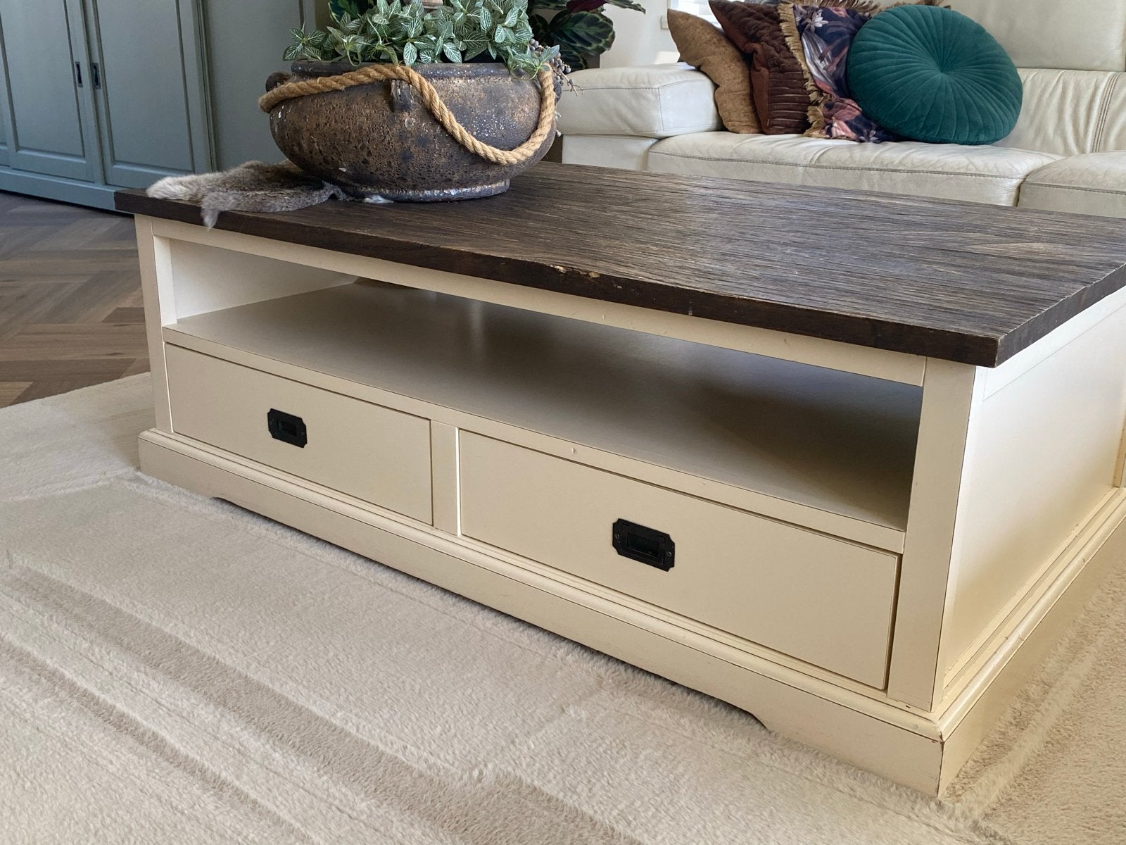 De Bommel Lakewood Salontafel 120 cm - Landelijke Stijl, Ophalen, 100 tot 150 cm, Zo goed als nieuw, Minder dan 50 cm