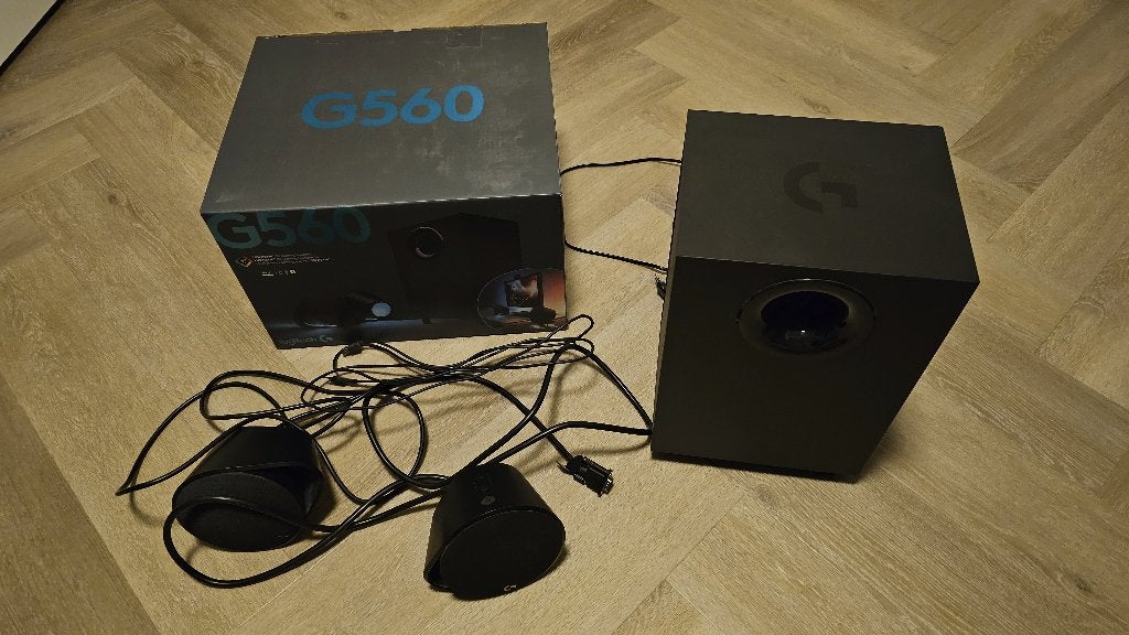 Logitech G560 2.1 speakers, Ophalen of Verzenden, Gebruikt, Audiokanaal 2.1, Logitech