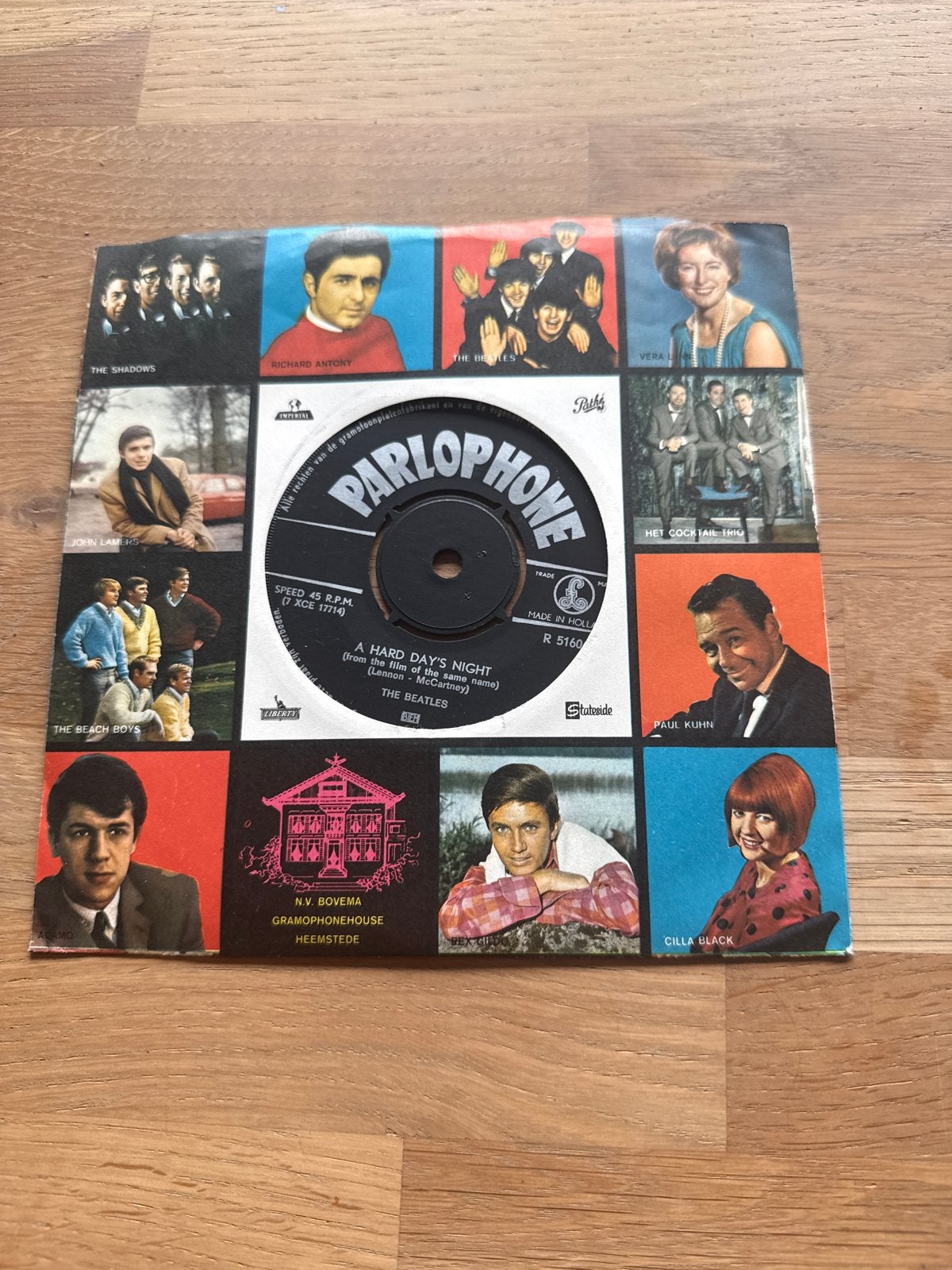 The Beatles - A Hard Day's Night (Single, 1964), Gebruikt, Originele persing, 7 inch, Ophalen of Verzenden